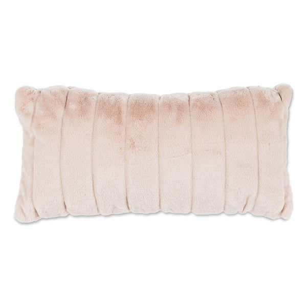 Blush pink shop fur pillow