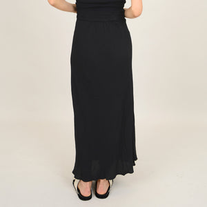 Alicent Crepe Skirt - Black