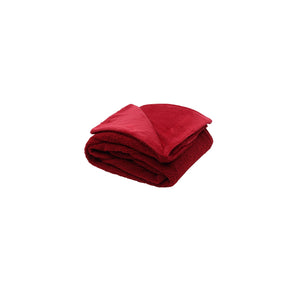Boucle Reverse Throw Cranberry