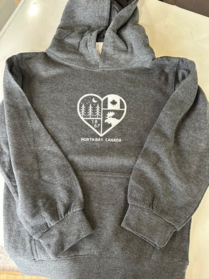 Kids North Bay Hoodie - Grey