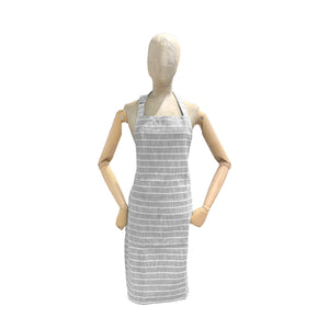 Simple Stripe Apron Grey
