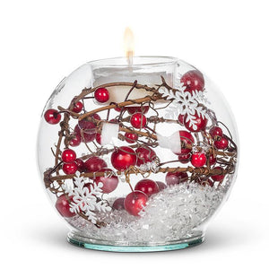 Red Berry & Snowball Votive