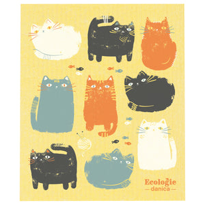 Swedish Dish Cloth Purrfect Pals