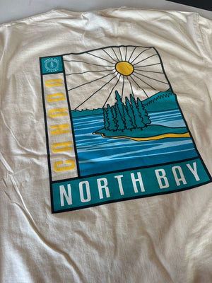 Unisex North Bay T Shirt - Cream