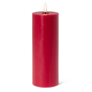 LED Pillar Candle 3x8 - Red