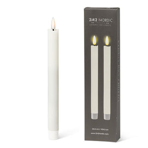 LED Taper Candle S/2 - Sand