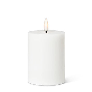 White LED pillar Candle 3x4