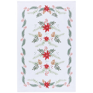 Poinsettia Cotton Dishtowel