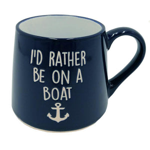 Fat Bottom Mug - I'd Rather Be on A Boat