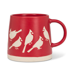 Red Wide Base Cardinal Mug