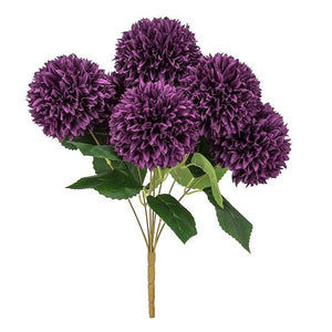 Large Pom Pom Dahlia Bouquet - Purple