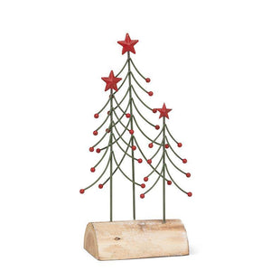 Small Wire Trees on Log