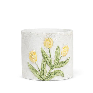 Small Planter with Tulip