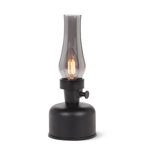 Lantern Lamp with Chimney Black