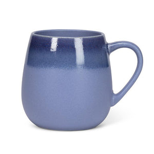 glazed blue belly mug