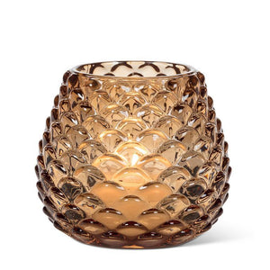 Pinecone T-Lite Holder amber SM