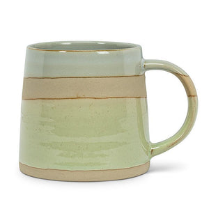 Rustic Pottery Mug Green