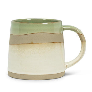 Rustic Pottery Mug Green