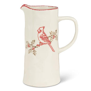 Cardinal Stamped Jug