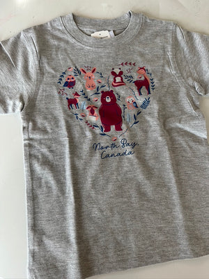 Kids North Bay T Shirt - Grey