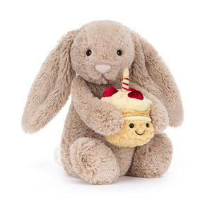 Jellycat - Bashful Beige Bunny 'Birthday'