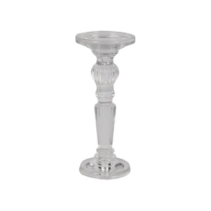 Empire Glass Pillar & taper Holder