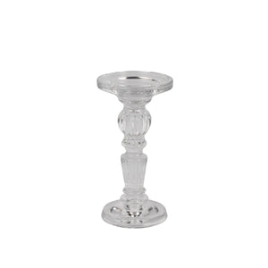 Empire Glass Pillar & taper Holder 4x4x7.5