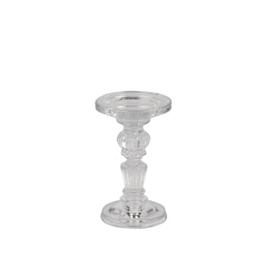 Empire Glass Pillar & Taper Holder 4x4x6