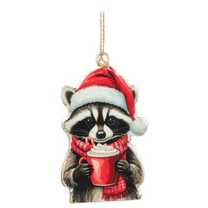Raccoon With Hat Ornament