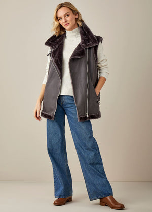 Chicago Sherpa Vest Black