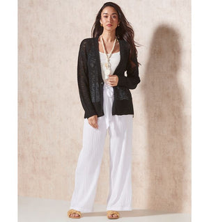 Ladies Knit Cardigan Black