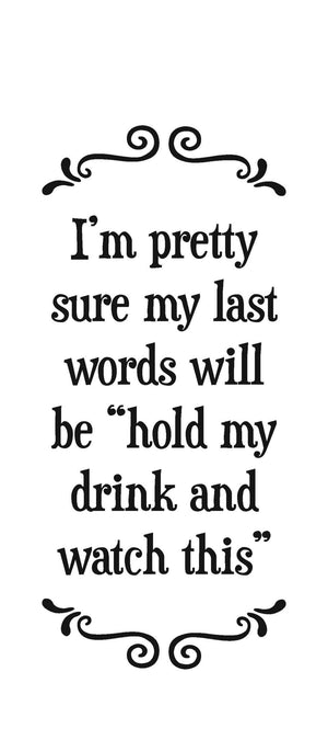 Scunchy Face tea towel - Last Words