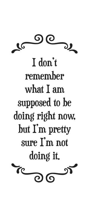 Scrunch Face tea towel - I'm Not Doing It