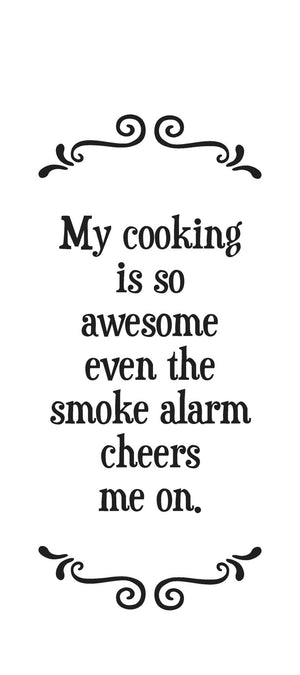 Scrunchy Face Tea Towel - Smoke Alarm Cheers