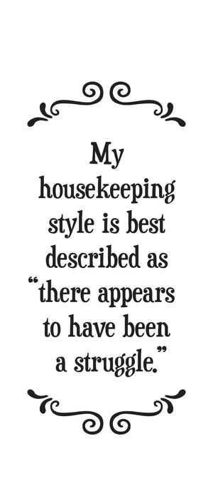 Scrunchy Face Tea Towel - Struggle