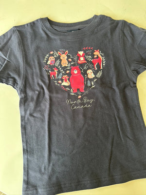 Kids North Bay T Shirt - navy