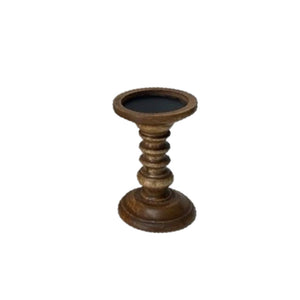 Wood Candle Holder Small