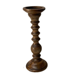 Wood Candle Holder LG