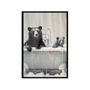 Bears in Tub Wall Decor