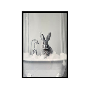 Bunny in Tub Wall Art