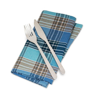 Blue Plaid Napkin
