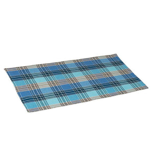 Blue Plaid Table Mat