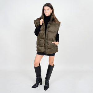 Ash Puffer Vest - Olive