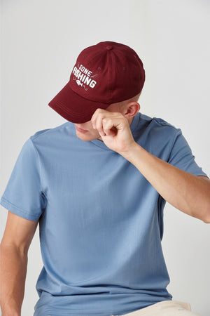 Burgundy Gone Fishing Hat