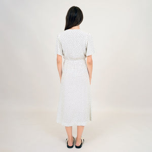 Lucille Printed Dress White