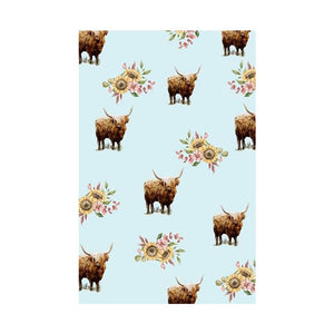 Highland Cow tea towel
