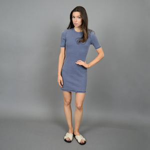 Ria Crew Neck Dress - Vintage Ink