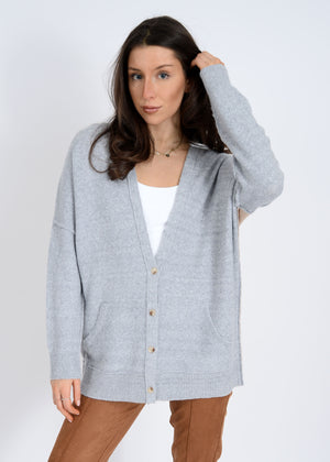 Elma Cardigan - Grey/Beige