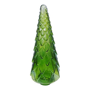 Green Glass Tree 18"