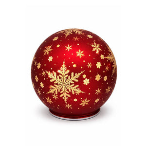 LEd Red Glass Spin Ball